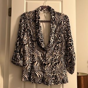 Alberto Makali zebra cover up/jacket/cardigan